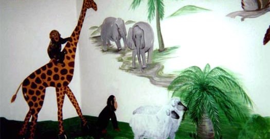 Animals Mural - left side