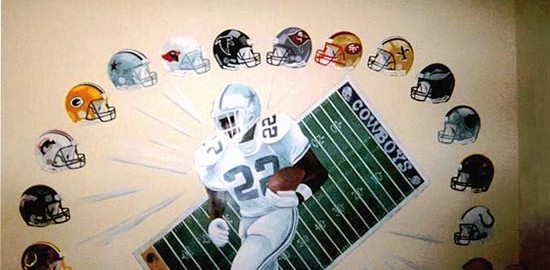 Football Teams Mural